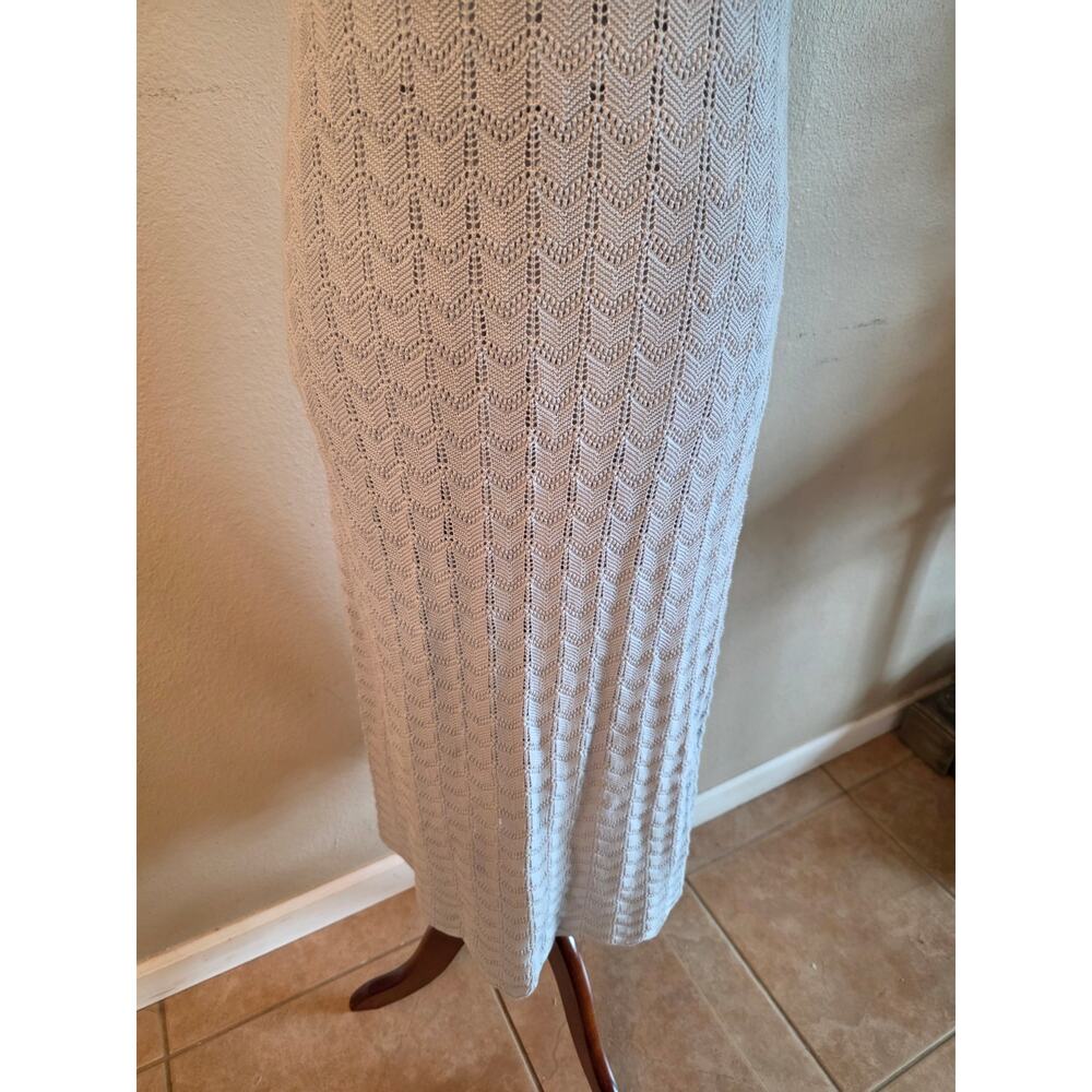 Hollister Women's Knit Midi Dress SZ Large Cotton Cottagecore Fairycore Coquette - Picture 5 of 9